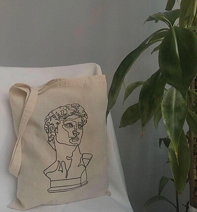 El yapımı bez çanta tote