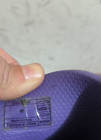 20 Beden Crocs çocuk cizme
