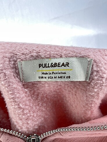 m Beden pembe Renk Pull and Bear Sweatshirt %70 İndirimli.