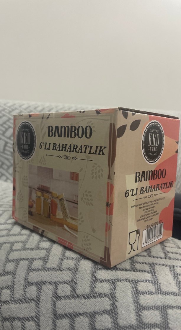 Bambu Kapaklı 6'lı Baharat Seti 120ml - Görsel 3