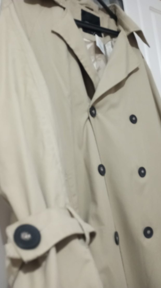 Bej Midi Kemerli Kadın Trençkot - Görsel 3