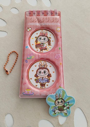 Labubu Spiralli-Stikerlı Not Defteri - Görsel 3