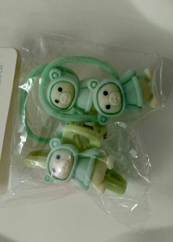 Ayıcık Figürlü Lastikli Çocuk Toka Seti - Görsel 3