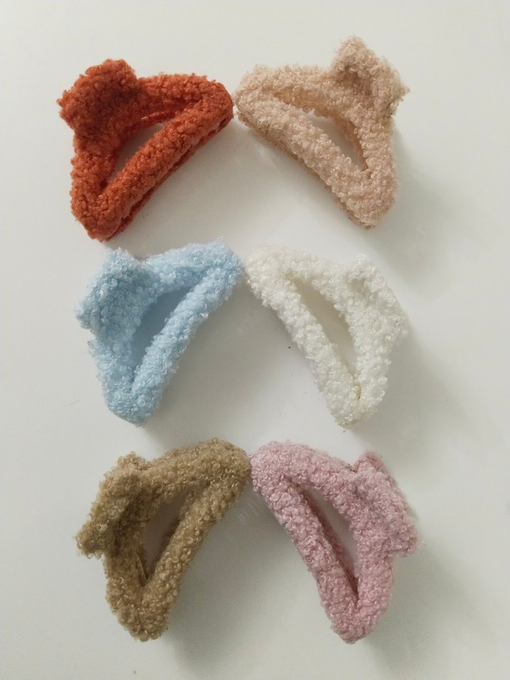 Pastel Renkli Örgü Saç Tokaları - Görsel 2