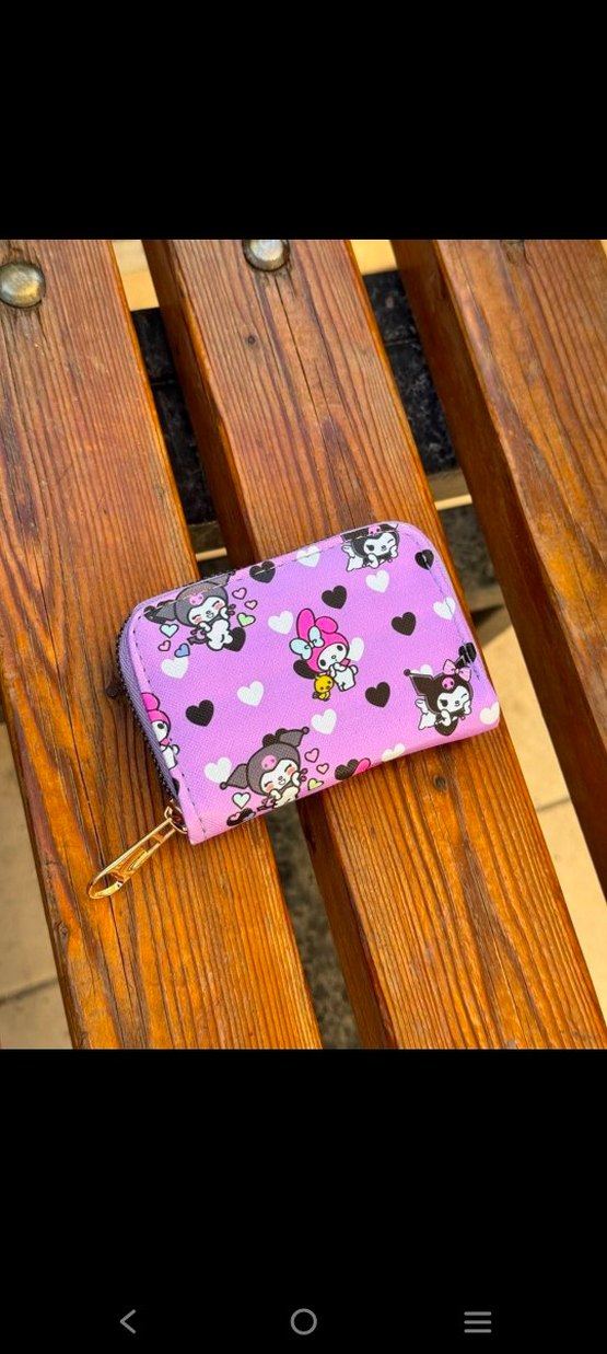 Kuromi Baskılı Fermuarlı Çocuk Cüzdan - Görsel 2