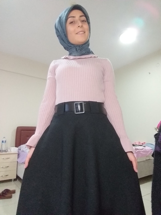 siyah kışlık etek 