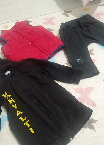 Erkek Siyah Fermuarlı Yüksek Yaka Eşofman