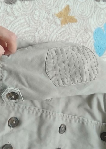 24-36 Ay Beden Gri Kapüşonlu Erkek Çocuk Kaban