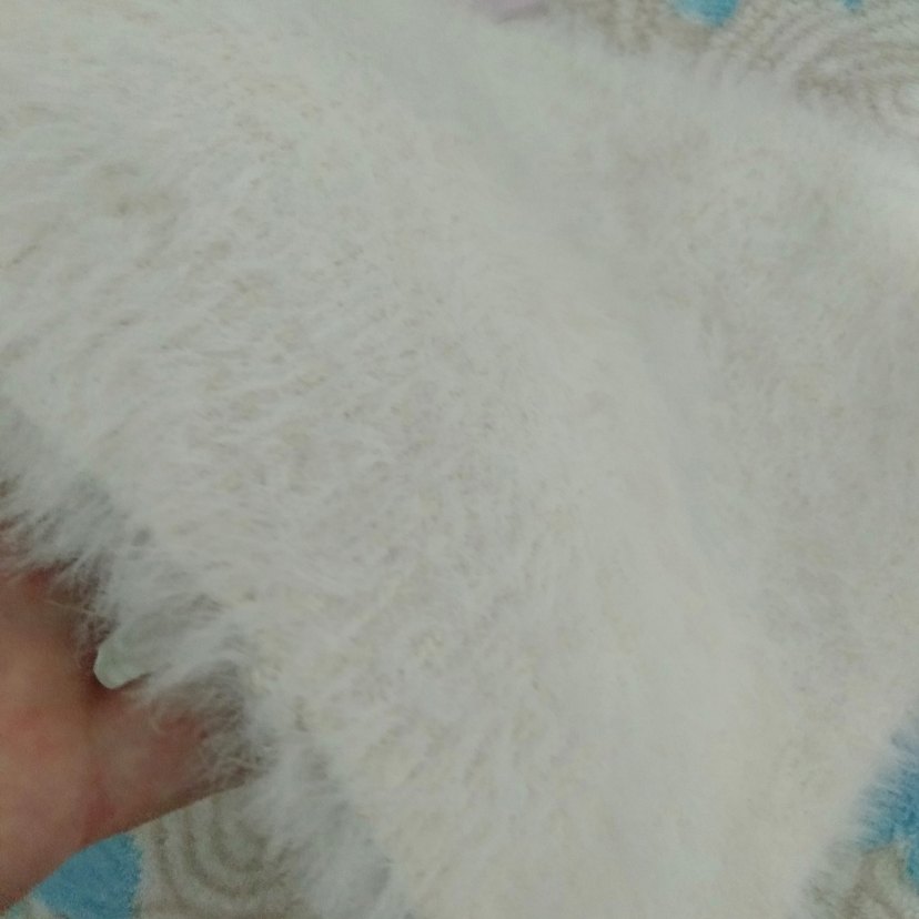 Kız Çocuk Beyaz Örgü Eldiven ve bere - Görsel 5