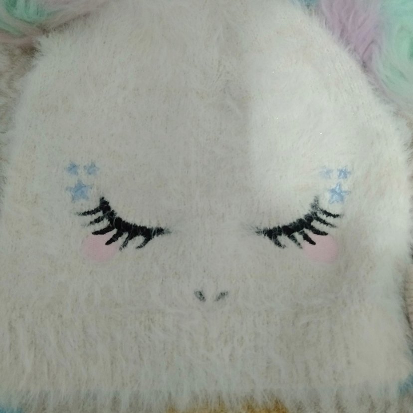 Kız Çocuk Beyaz Örgü Eldiven ve bere - Görsel 2