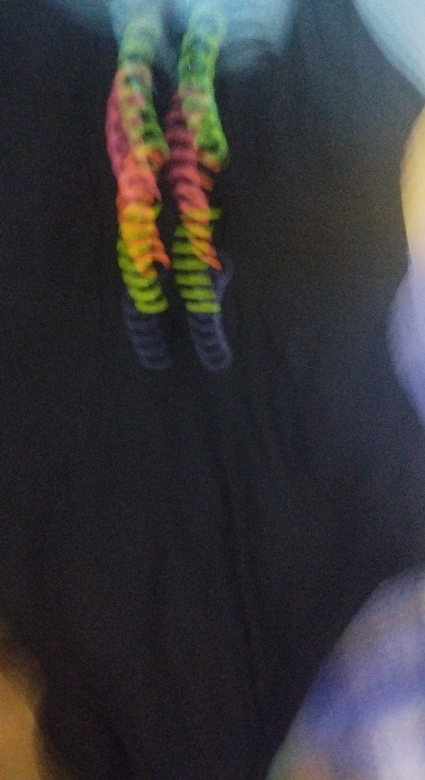 Çok Renkli Düğmeli Strappy Goth Mayo - Görsel 3