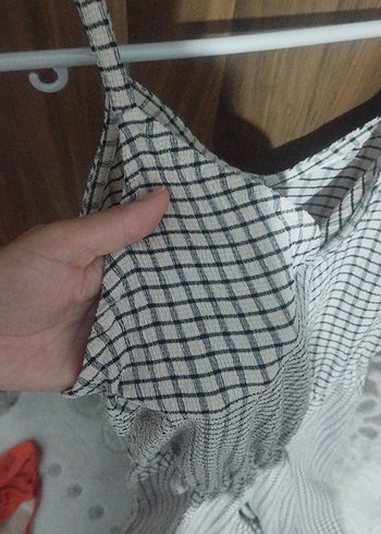 l Beden Bej Bol Kesim Kadın Tulum V Yaka