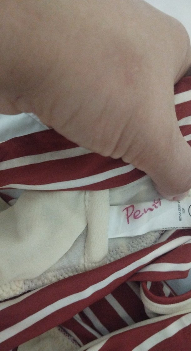 Billabong Çizgili Kırmızı Strappy Bikini Üstü - Görsel 3