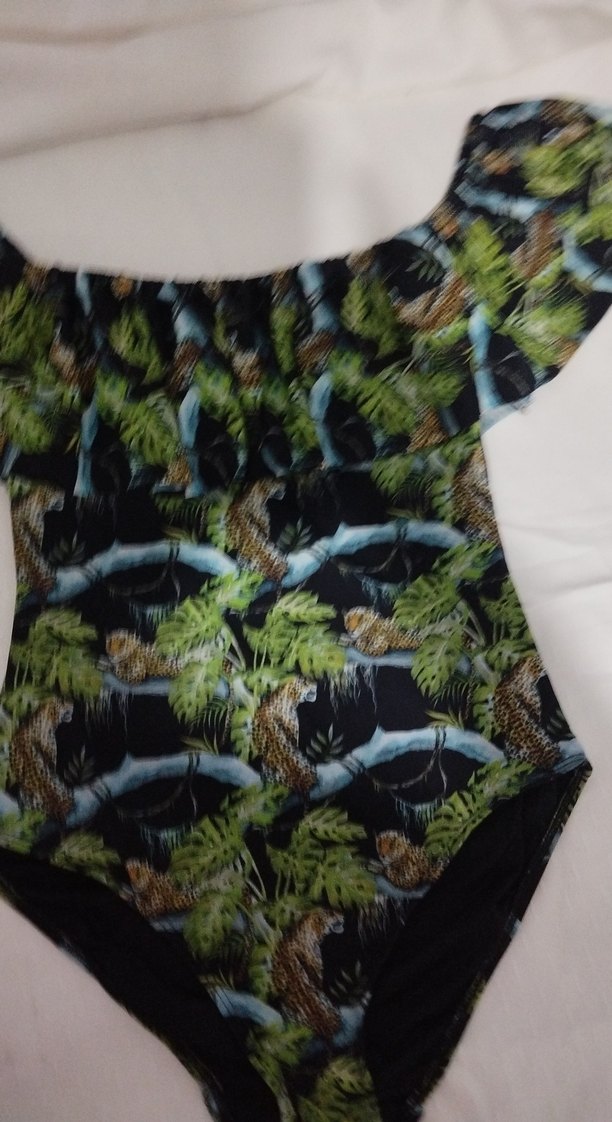 Morbuy Kadın Desenli Bohem Mini Mayo - Görsel 3