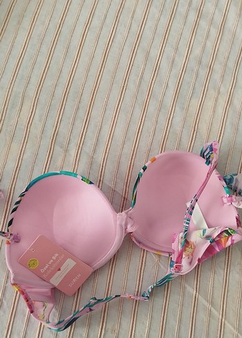 m Beden pembe Renk Pembe Bohem Mini Bikini Üstü