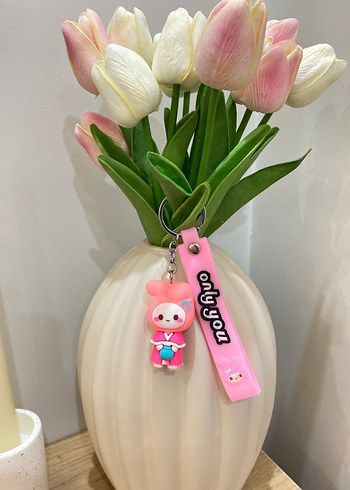 Pembe Minimalist Anahtarlık - Görsel 2