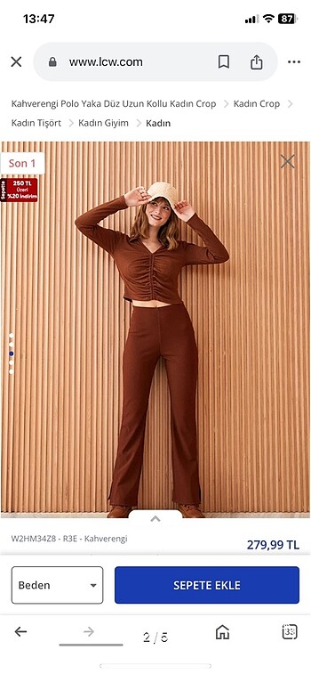 LC Waikiki Uzun kollu crop