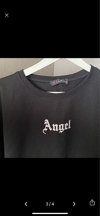 l Beden Siyah oversize tshirt