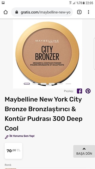 Maybelline Bronzer