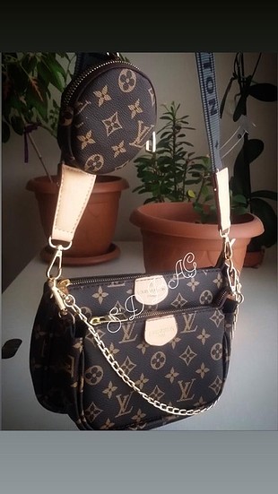 Louis vuitton 3?lü çanta ( haki )
