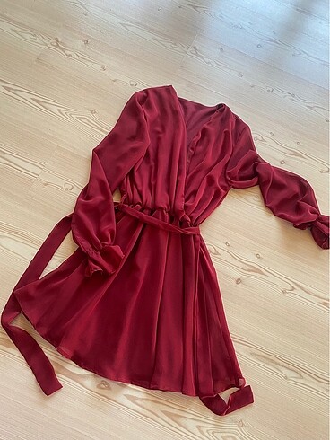 Bordo elbise