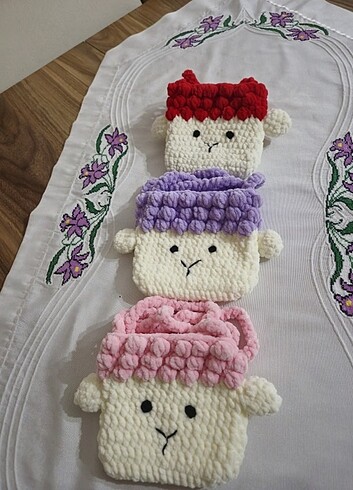 Kız çocuk kuzu figürlü çanta  - Görsel 2