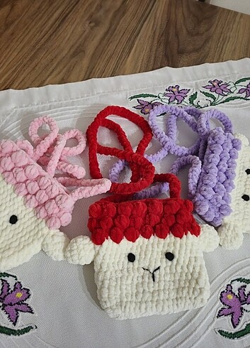 Kız çocuk kuzu figürlü çanta  - Görsel 3