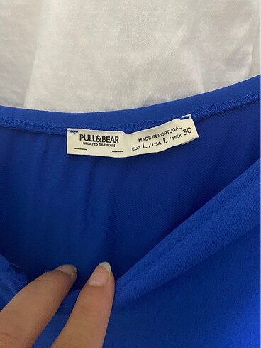 Pull and Bear Saks mavisi elbise