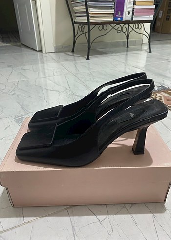 40 Beden siyah Renk Siyah Tokalı Platformlu Stiletto Topuklu Kadın Ayakkabı