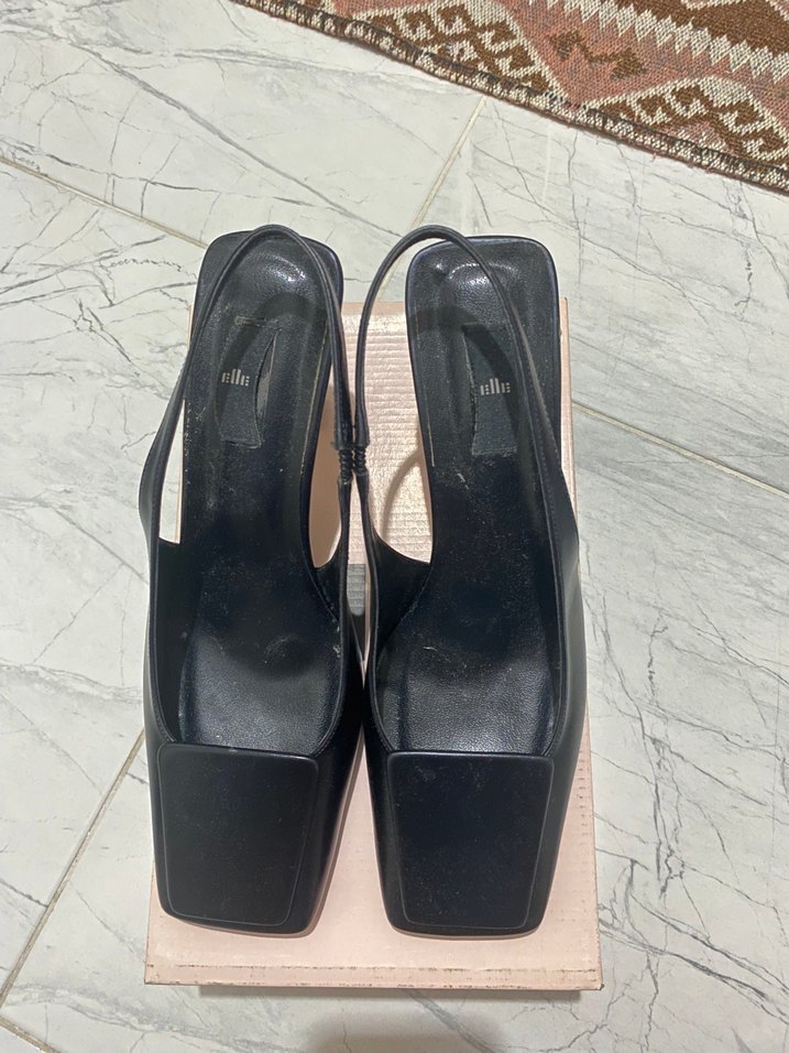 Siyah Tokalı Platformlu Stiletto Topuklu Kadın Ayakkabı - Görsel 2