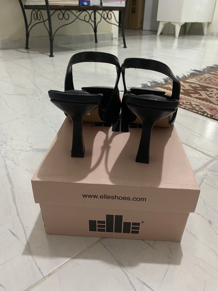 Siyah Tokalı Platformlu Stiletto Topuklu Kadın Ayakkabı - Görsel 4