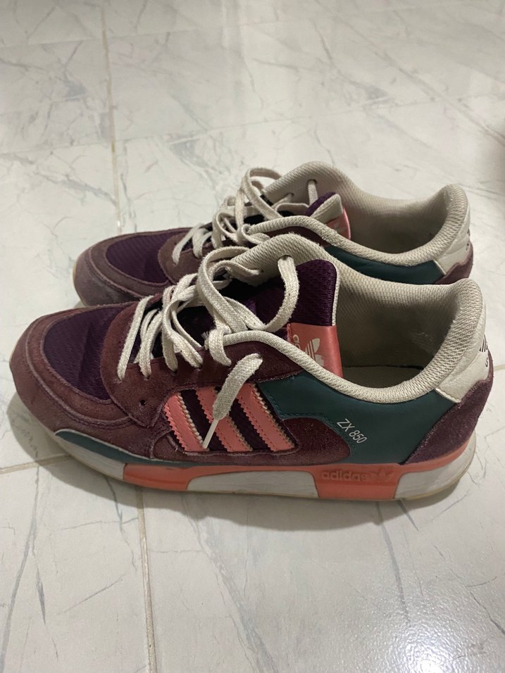 Mor Bağcıklı Kadın Spor Ayakkabı - Görsel 2