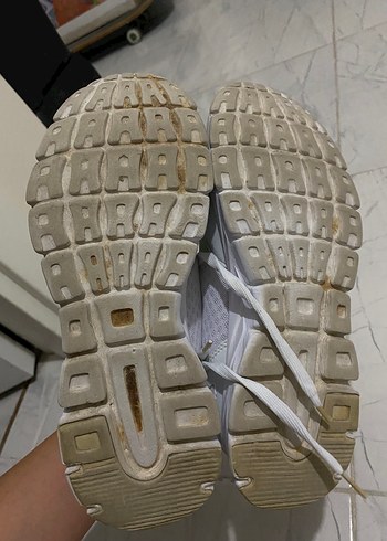 Beyaz Bağcıklı Kadın Spor Ayakkabı - Görsel 3