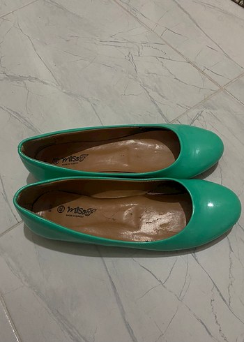 Turkuaz Rugan Kadın Babet - Görsel 2