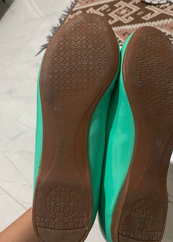 Turkuaz Rugan Kadın Babet - Görsel 3