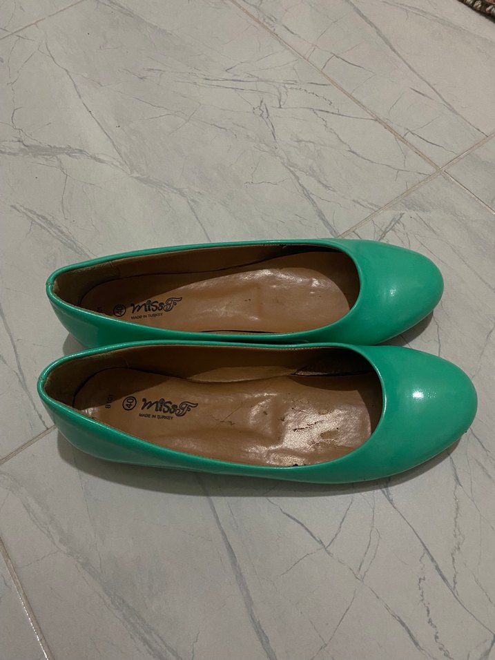 Turkuaz Rugan Kadın Babet - Görsel 2