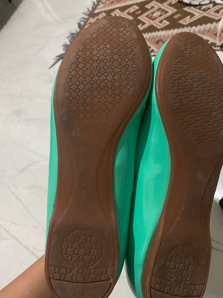 Turkuaz Rugan Kadın Babet - Görsel 3