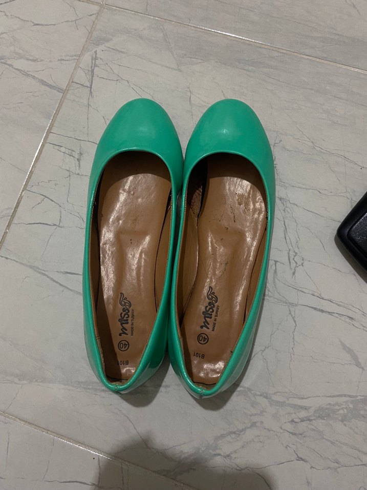 Turkuaz Rugan Kadın Babet - Görsel 4