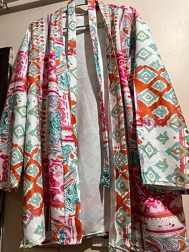 Zara Pamuk saten kimono