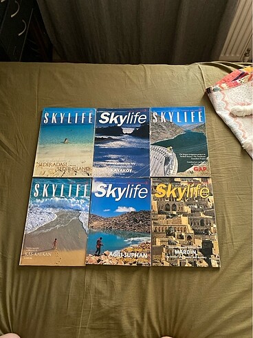 Skylife 6 adet dergi defosuz