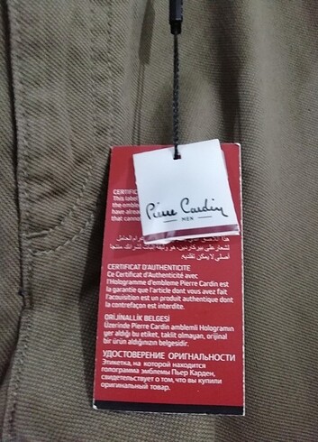 30 Beden kahverengi Renk Pierre cardin sıfır erkek pantolon
