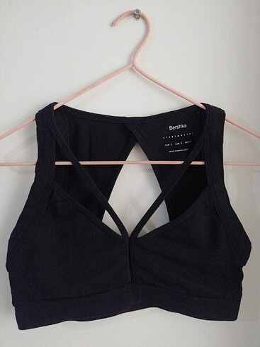 Bershka siyah bustiyer crop mini üst