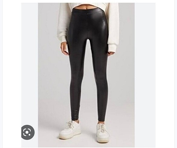 Bershka deri tayt