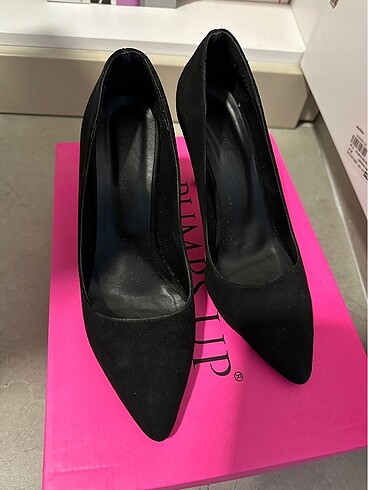Diğer Siyah süet stiletto
