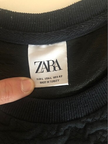 l Beden lacivert Renk Zara Sweat Kazak