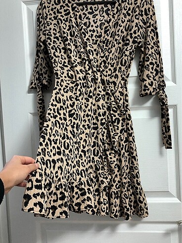 s Beden Leopar Elbise