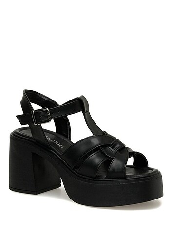 39 Beden siyah Renk Kalın topuklu sandalet