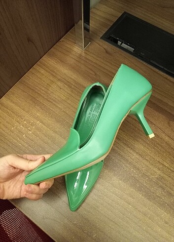 38 Beden yeşil Renk Yeşil ayakkabı