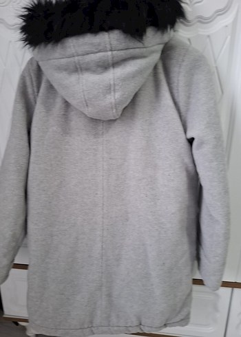Gri çocuk mont - Görsel 4