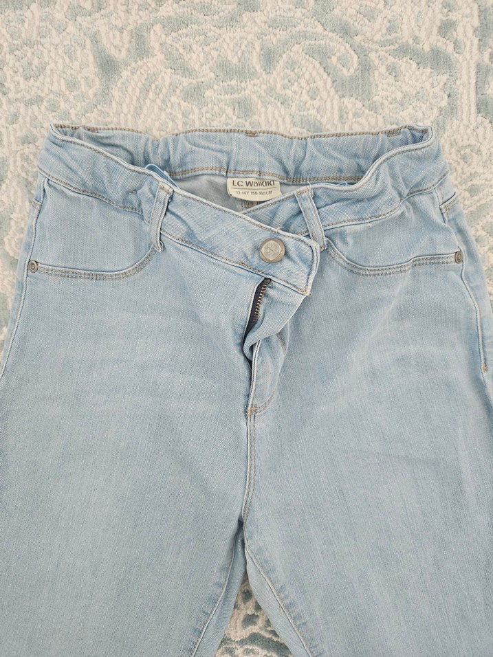 Mavi Kot Pantolon çocuk - Görsel 2